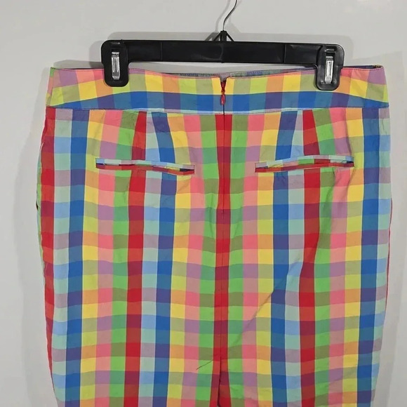 {Liz Claiborne} Multicolor Check Print Pencil Skirt Size 12 - Picture 4 of 14